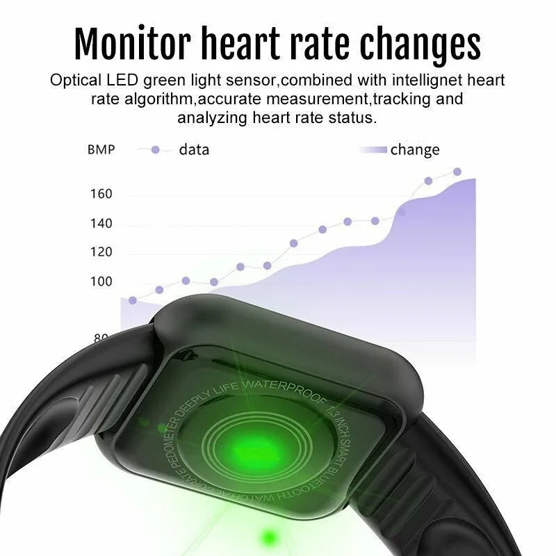 Y68 relógio inteligente masculino d20 pro relógio inteligente monitor de freqüência cardíaca pressão arterial pulseira de fitness presente para ios e android smartphones