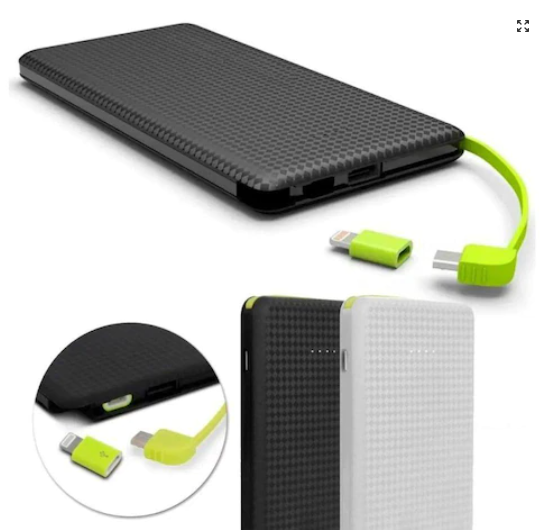 Power Bank Universal 10.000 Mah Carregador Celular Compatível Android e IPhone